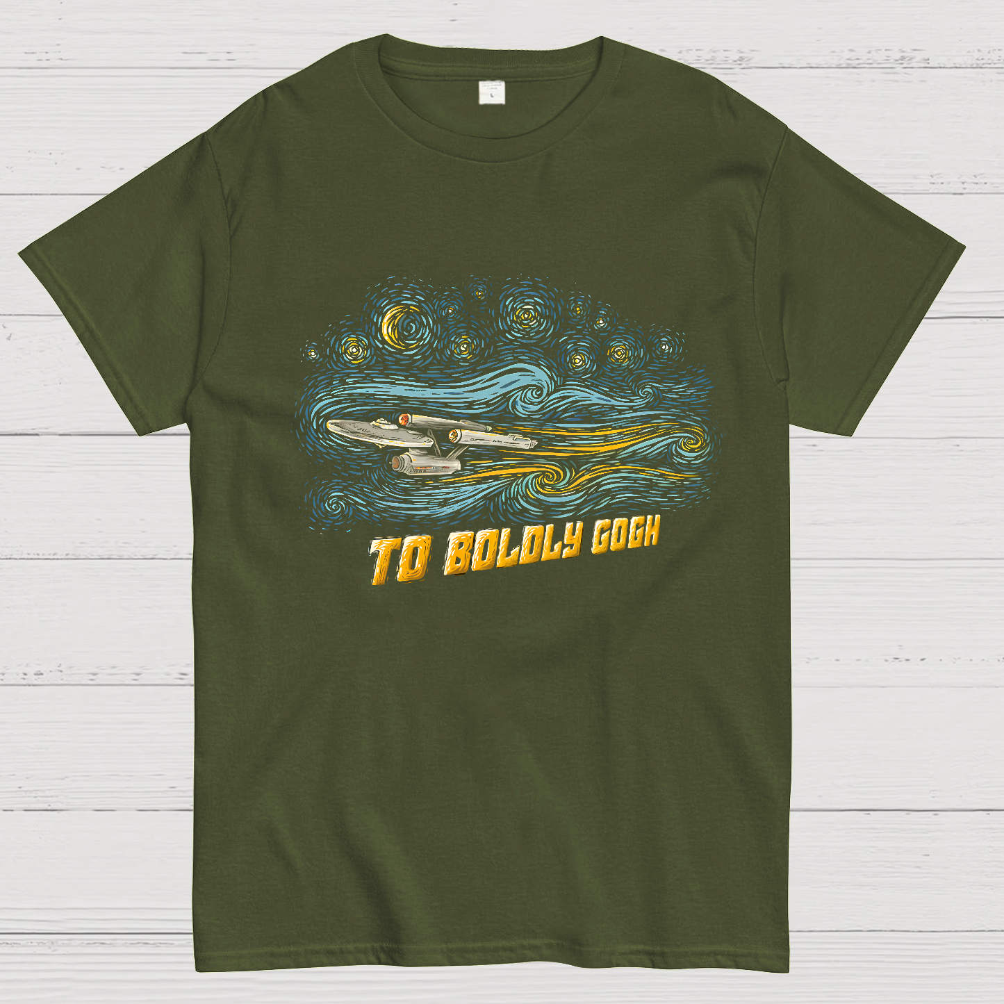 To Boldly Gogh Nerd T-Shirt