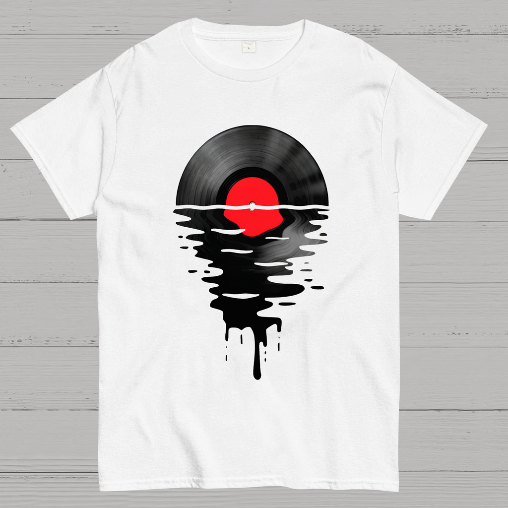 Vinyl LP Music Record Sunset Red  T-Shirt