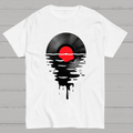 Vinyl LP Music Record Sunset Red  T-Shirt