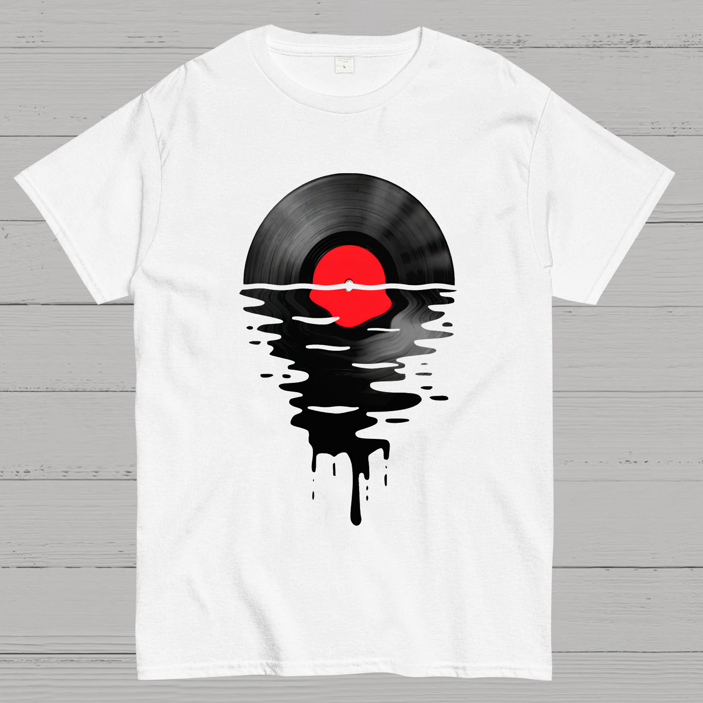 Vinyl LP Music Record Sunset Red  T-Shirt