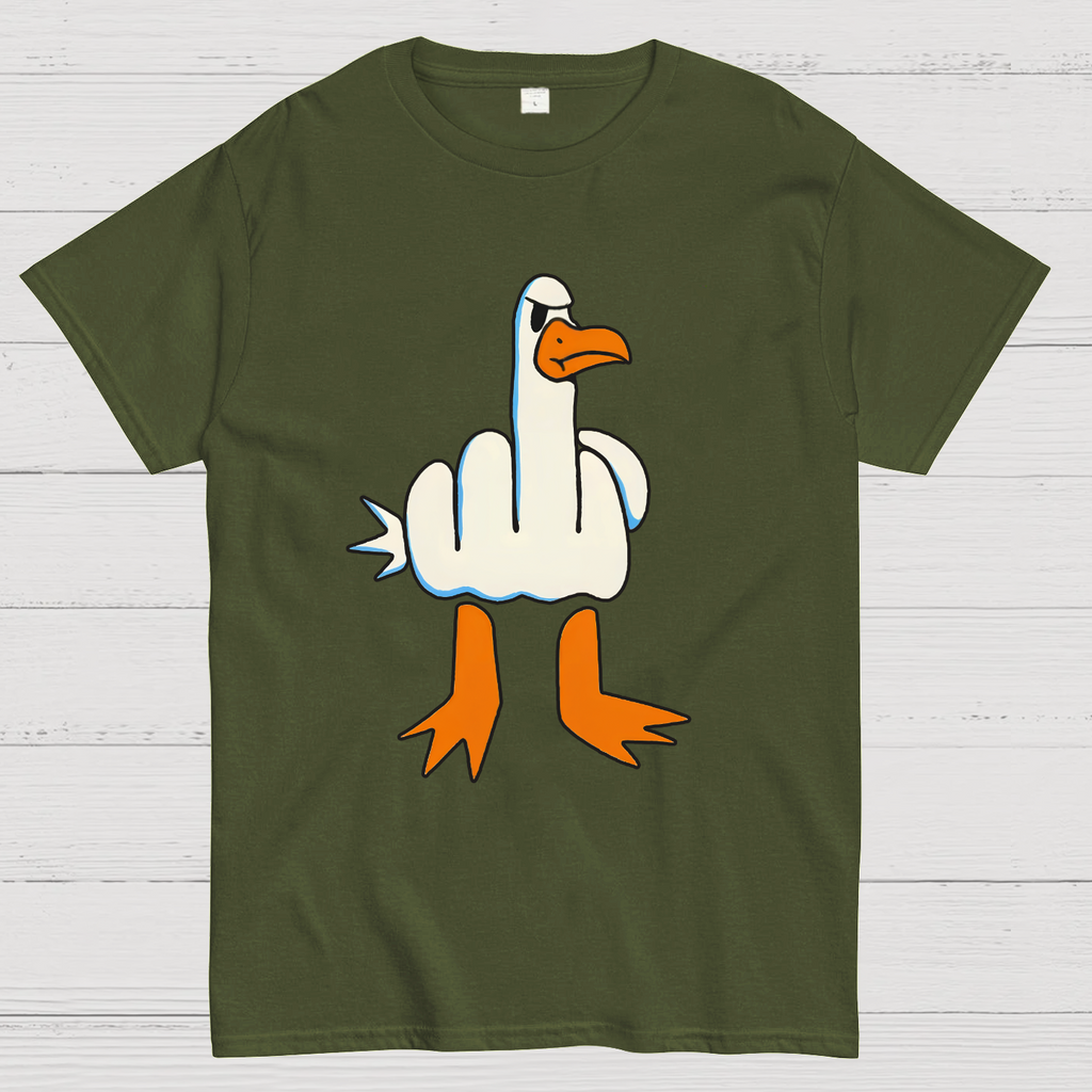 Rude Seagull Design Funny y T-Shirt