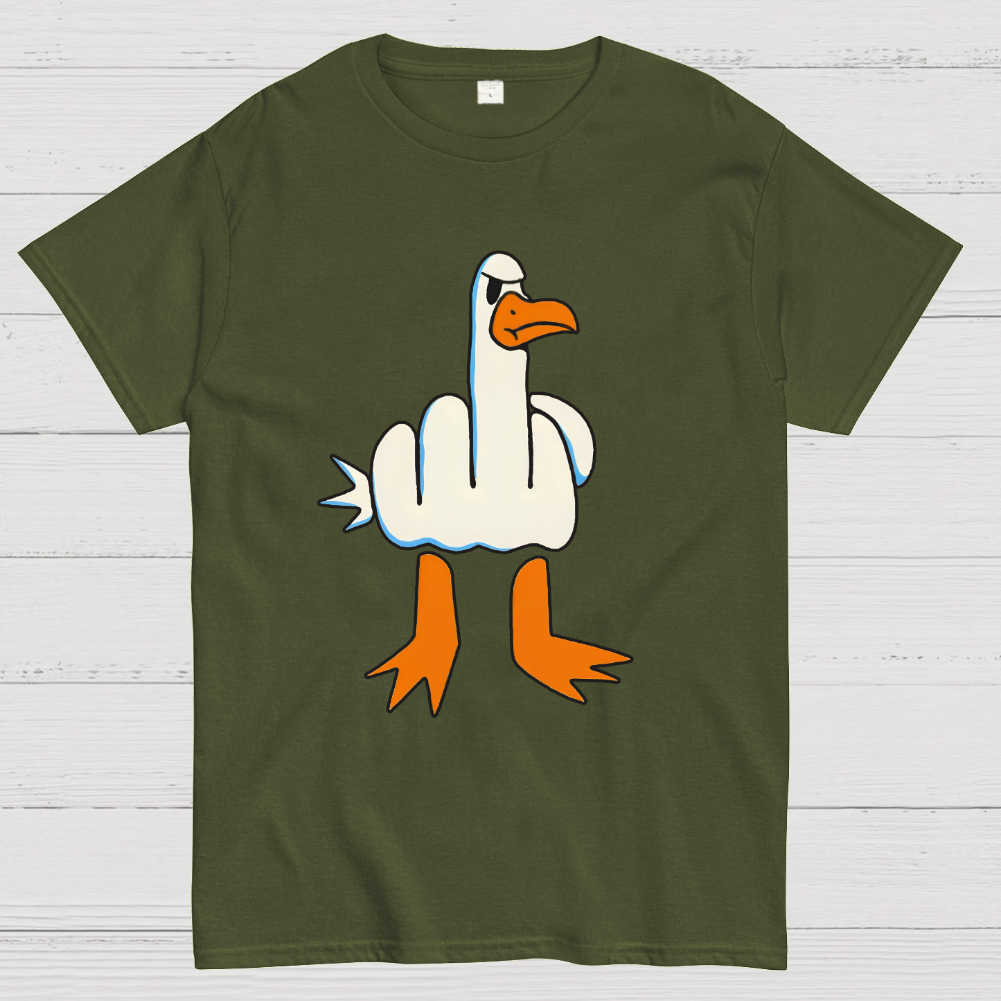 Rude Seagull Design Funny y T-Shirt