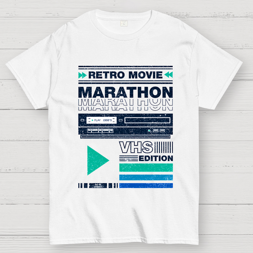 Retro Movie Marathon VHS Edition  T-Shirt