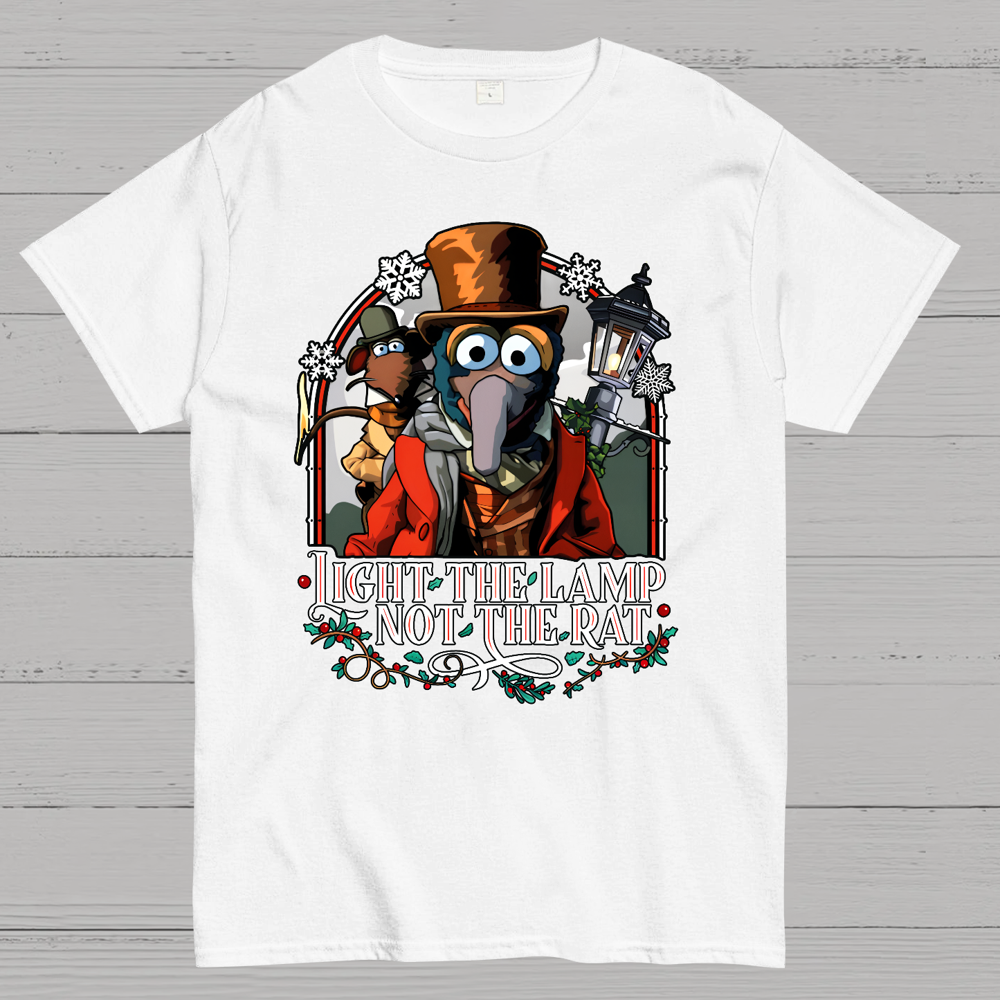 Muppet Christmas Carol - Light the Lamp Not the Rat Magnet  T-Shirt