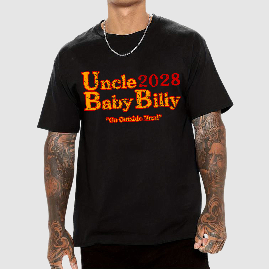 Uncle Baby Billy 28 - Go Outside Nerd  T-Shirt