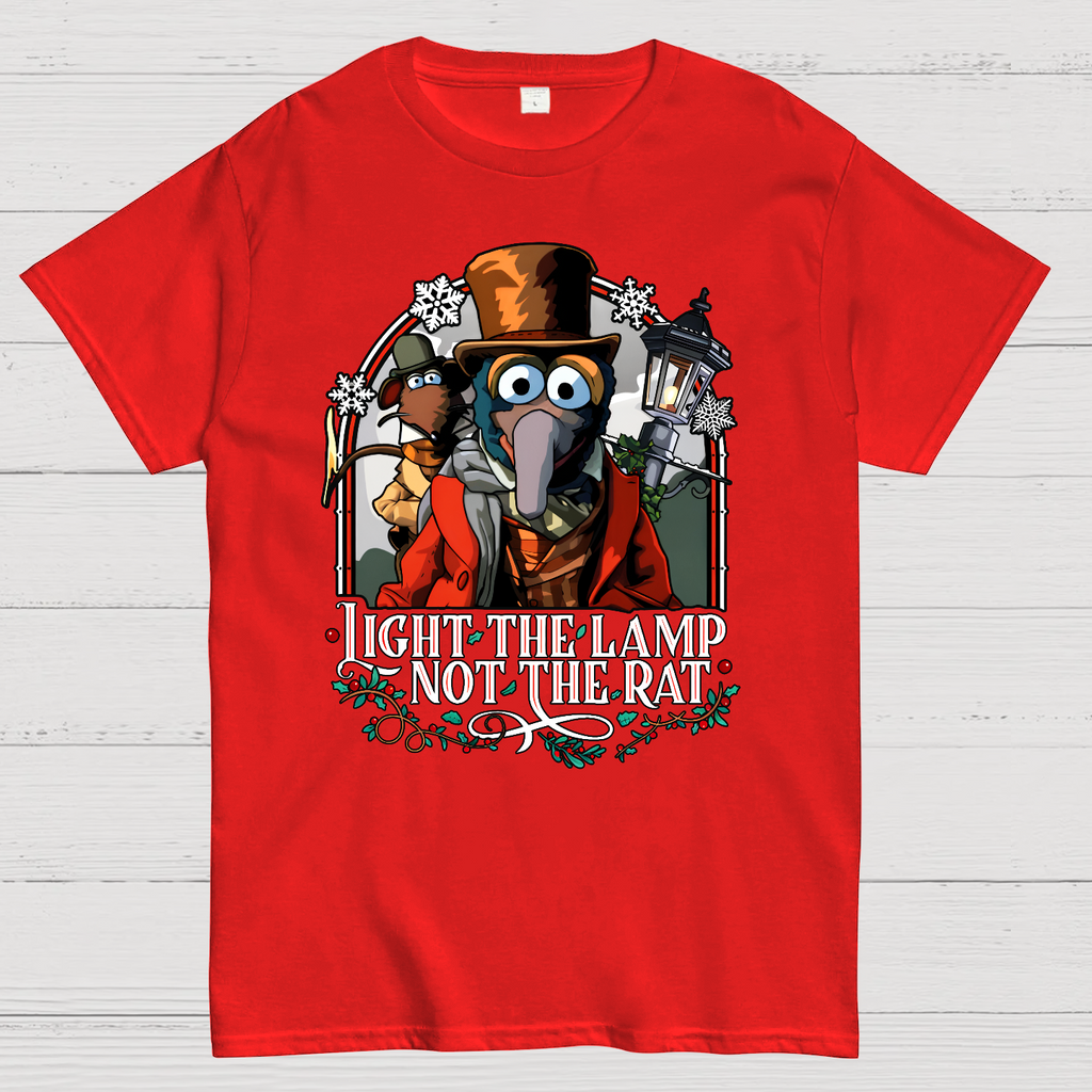 Muppet Christmas Carol - Light the Lamp Not the Rat Magnet  T-Shirt