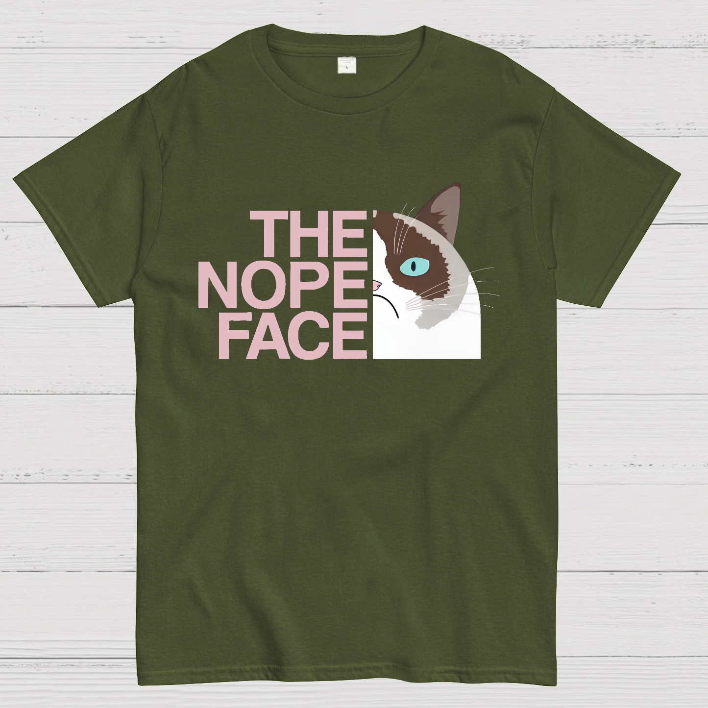 The nope face funny cat  T-Shirt