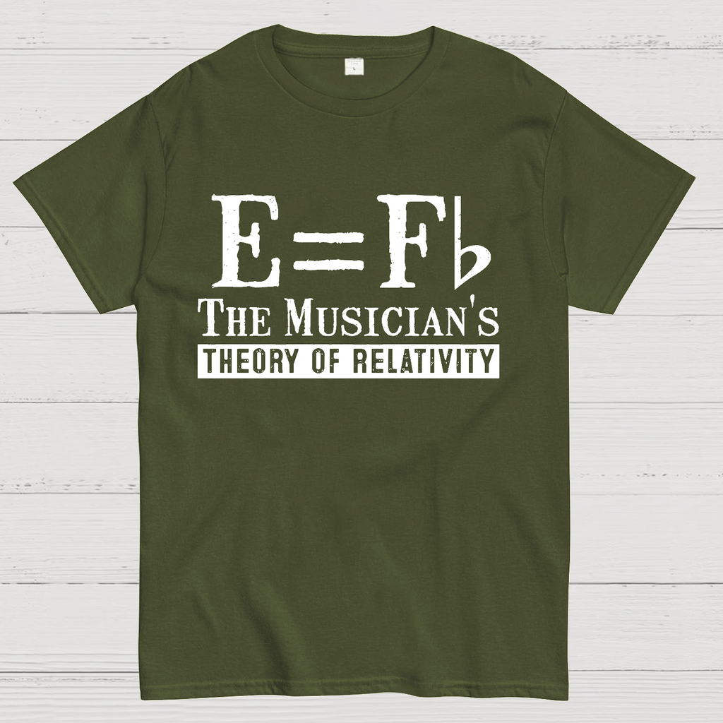 E Equals F Flat Theory of Relativity  T-Shirt