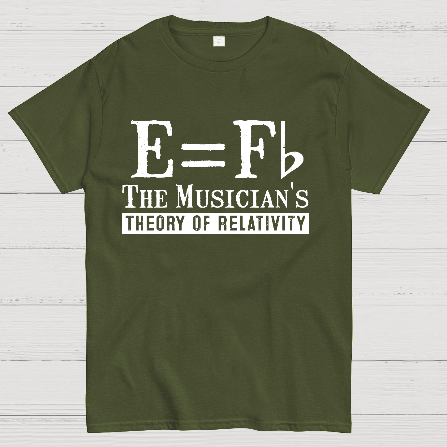 E Equals F Flat Theory of Relativity  T-Shirt
