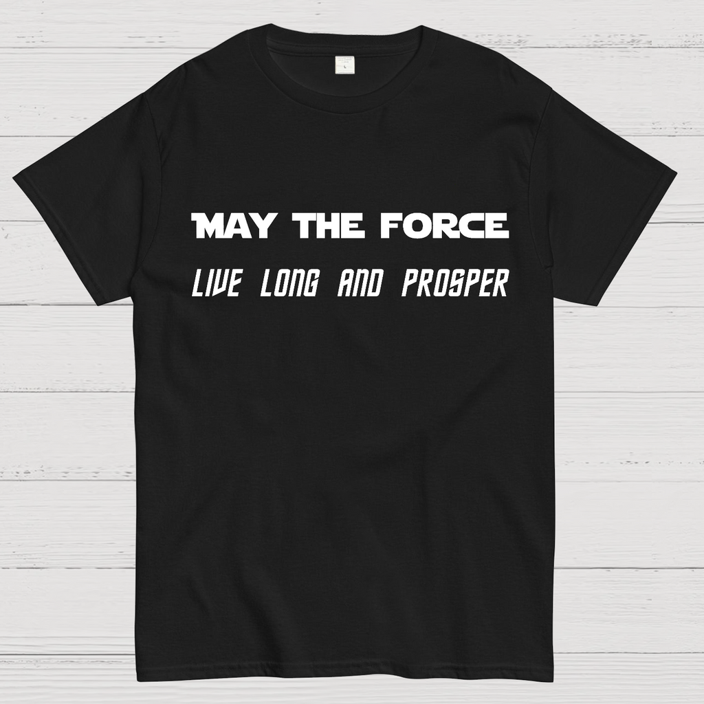 Star Battles May the Force live long and prosper  T-Shirt