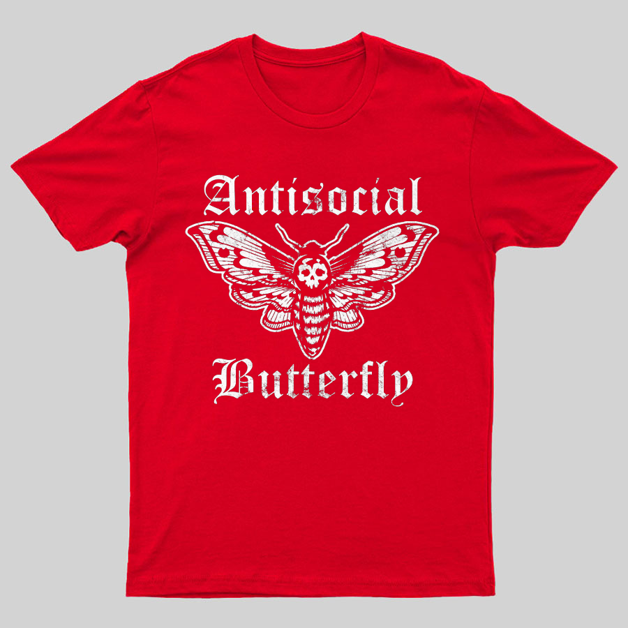 Funny Antisocial Butterfly y T-Shirt