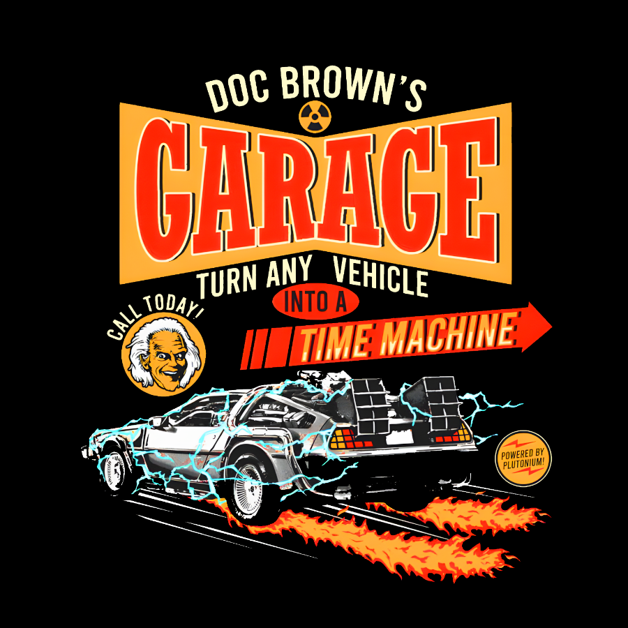 Doc Brown's Garage  T-Shirt