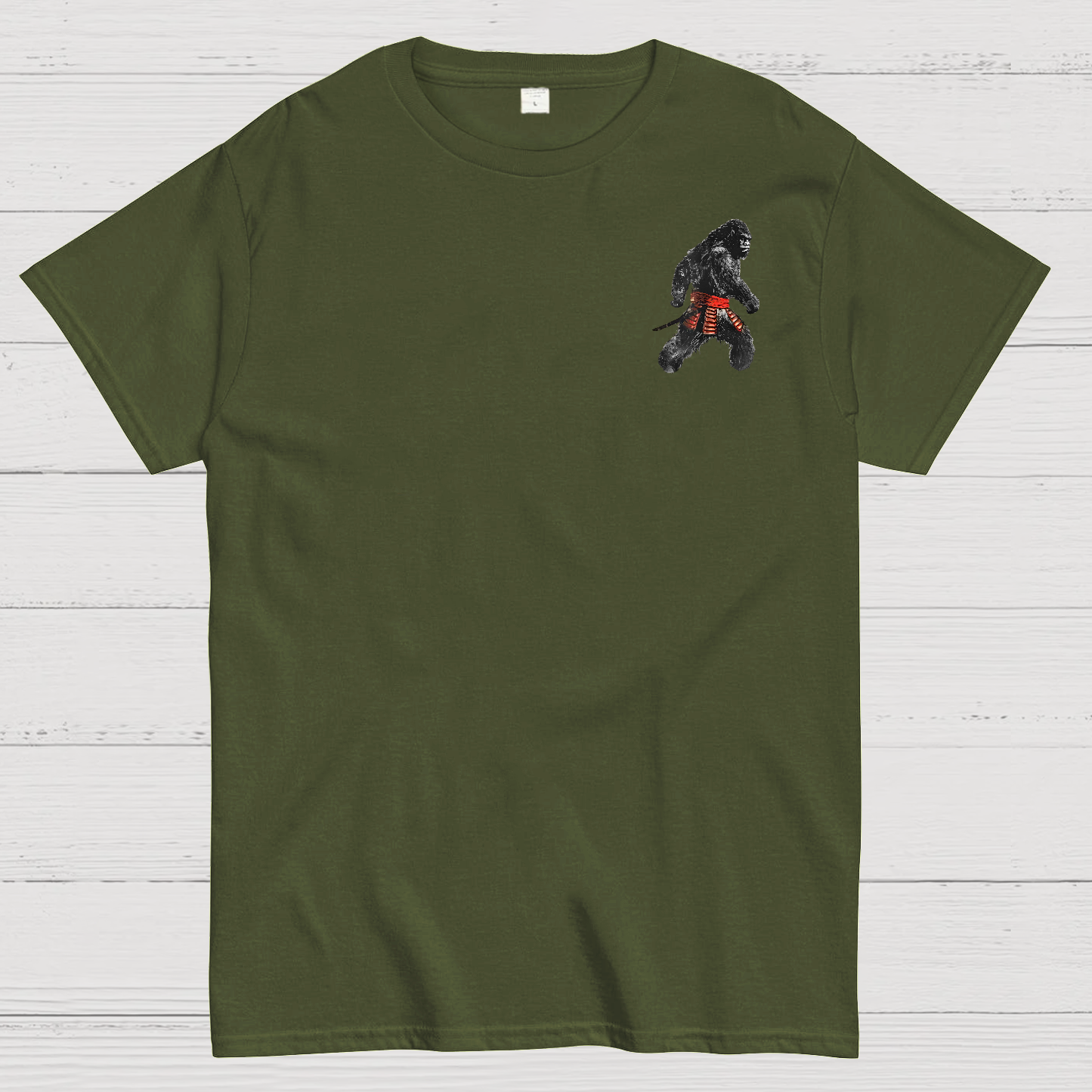 Funny Samurai Ukiyo-e Vintage Graphic  T-Shirt