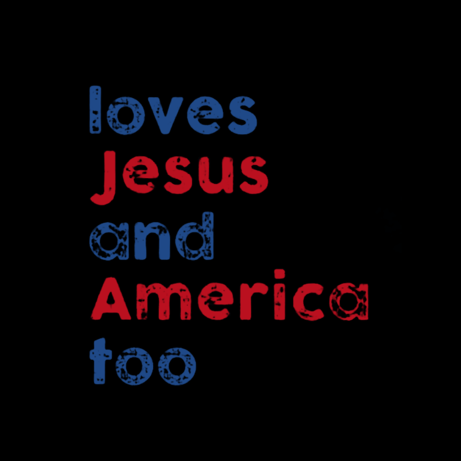 Loves Jesus And America Too Unisex Song Inspired Patriotic Graphic y T-Shirt