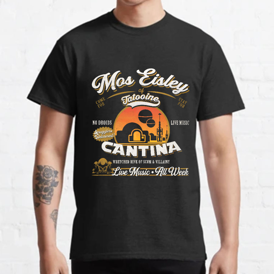 Mos Eisley Star Cantina Tatooine Graphic Print T-Shirt