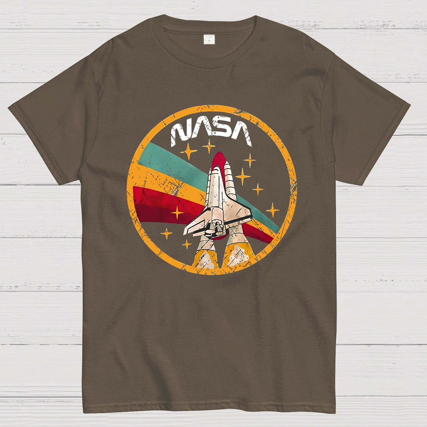 NASA Retro Flight Logo y T-Shirt