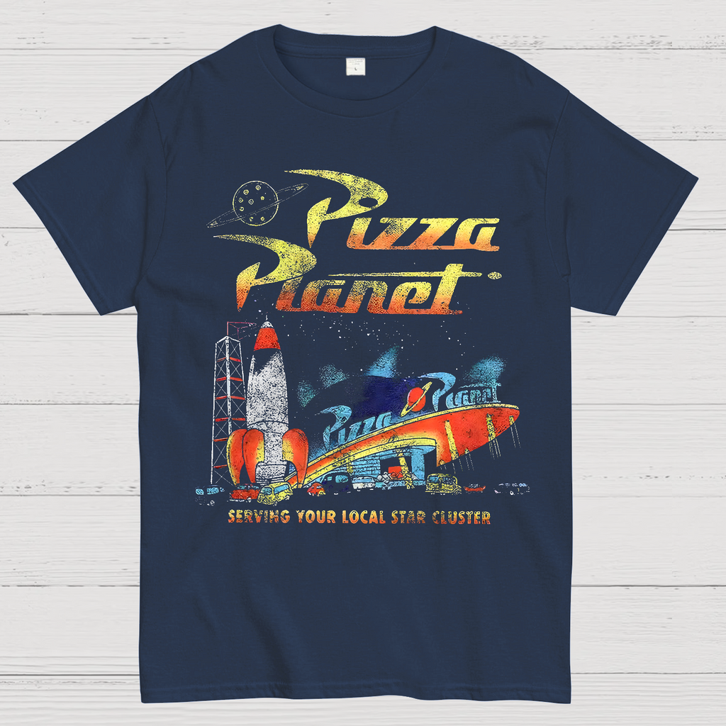 Retro Toy Story Pizza Planet Serving Your Local Star  T-Shirt