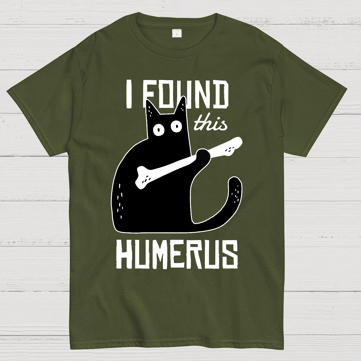 Cat With A Bone  T-Shirt