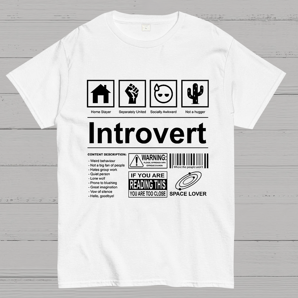 Introvert Label  T-Shirt