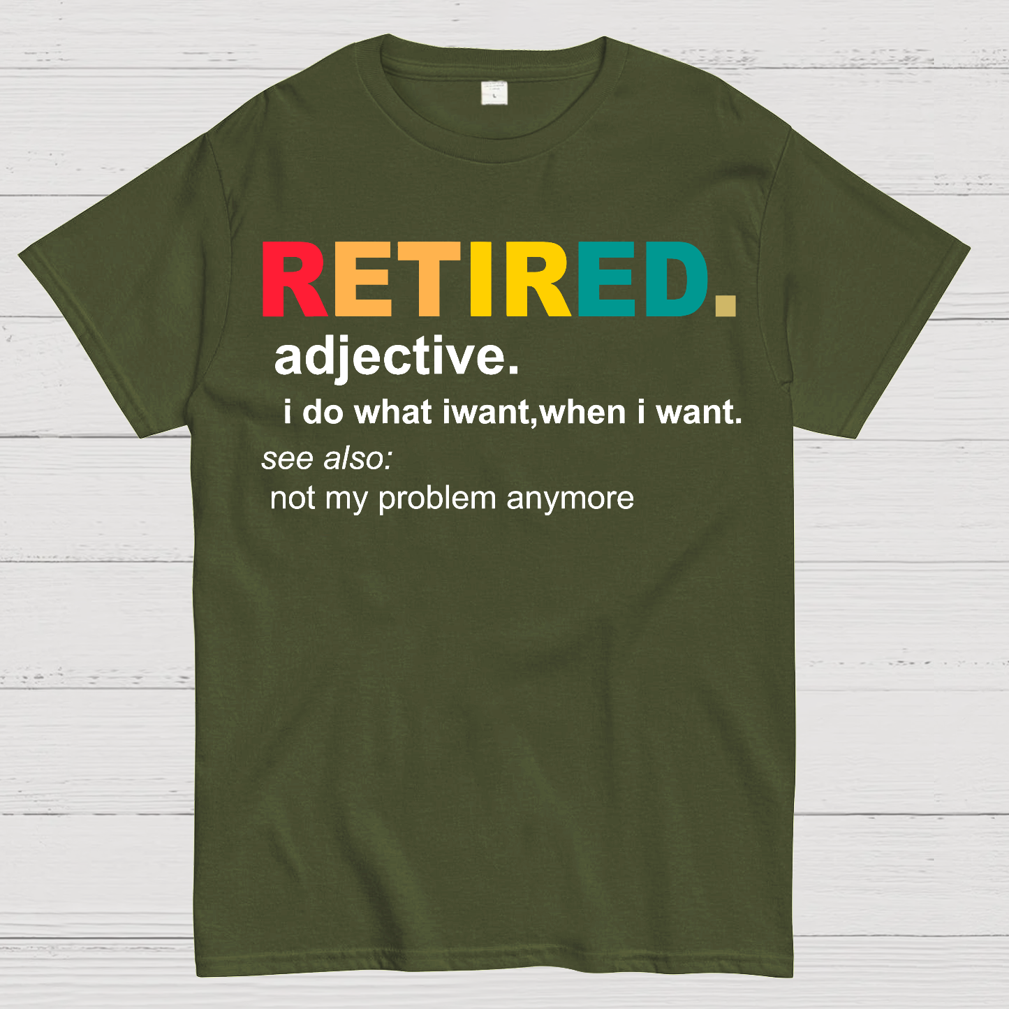 Retired Definition, Funny Retired Classic  T-Shirt