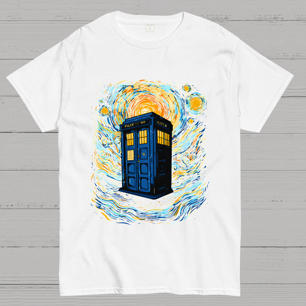 Starry Sky Phone Booth  T-Shirt