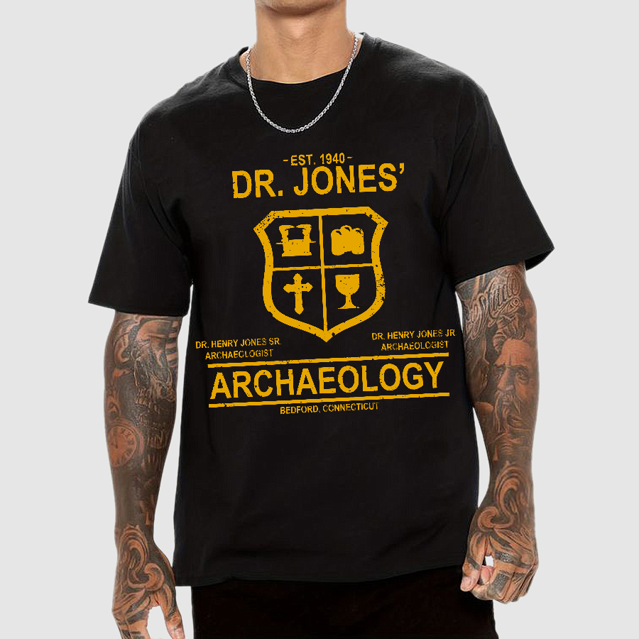 Dr. Jones Archaeology Vintage Retro  T-Shirt
