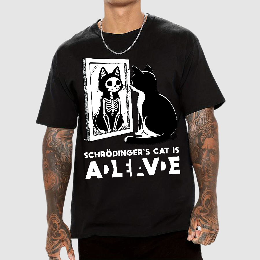 Schrödinger's Cat Alive Dead  T-Shirt
