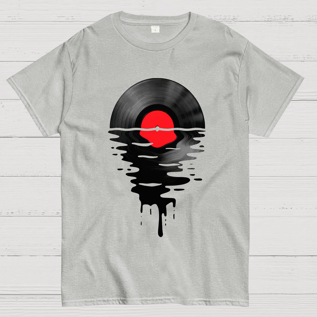 Vinyl LP Music Record Sunset Red  T-Shirt