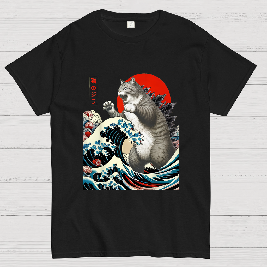 Catzilla Cat Japanese Art T-Shirt