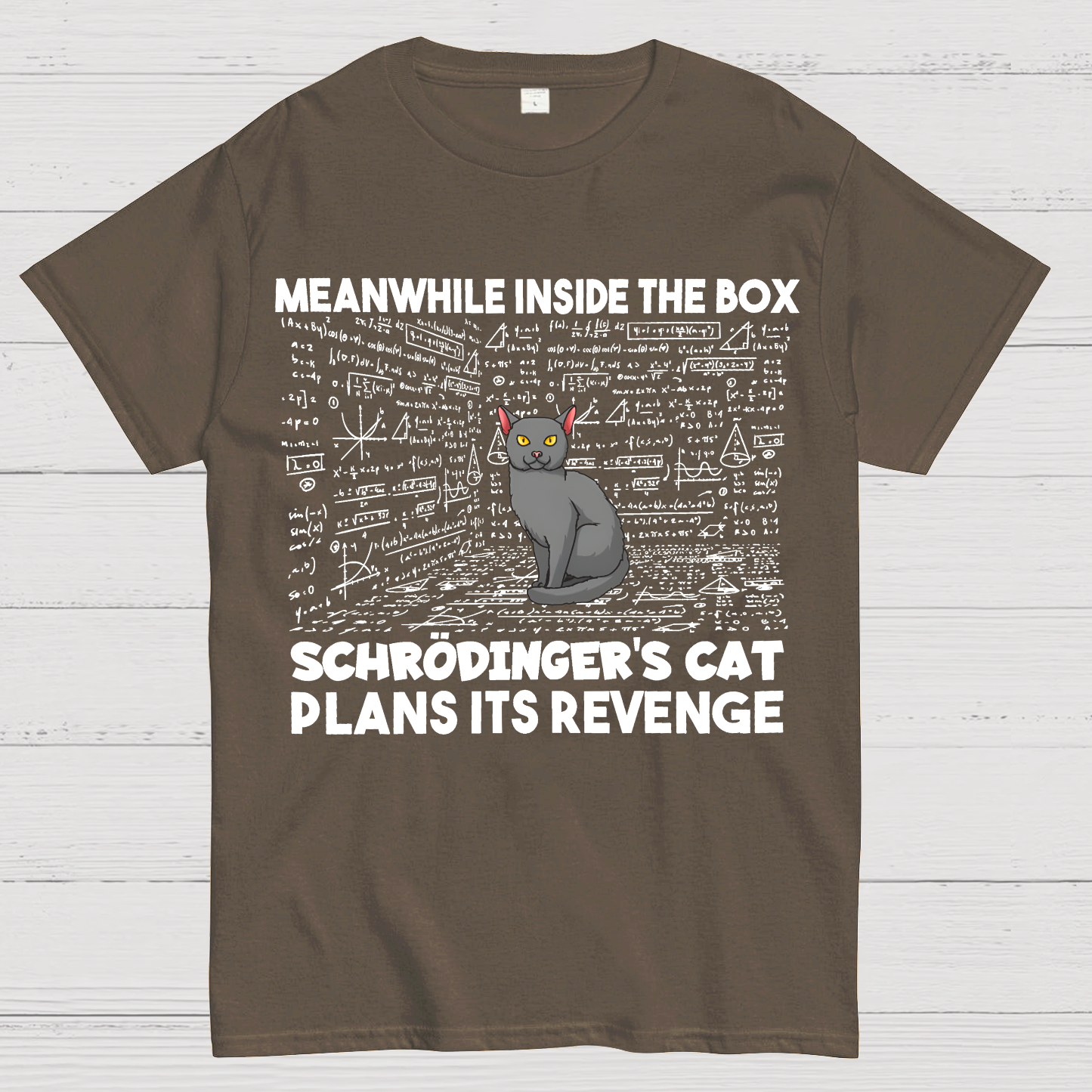 Inside The Box Schrödingers Cat Plans Its Revenge  T-Shirt