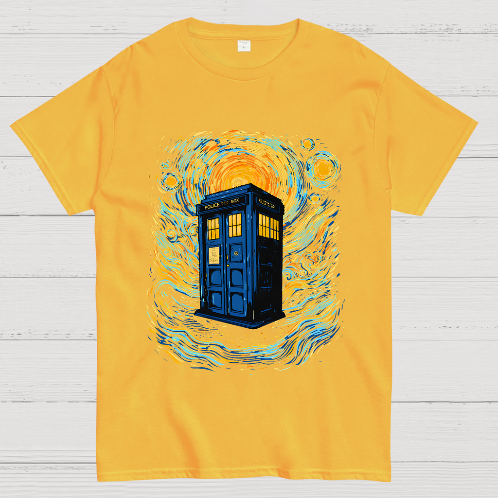 Starry Sky Phone Booth  T-Shirt