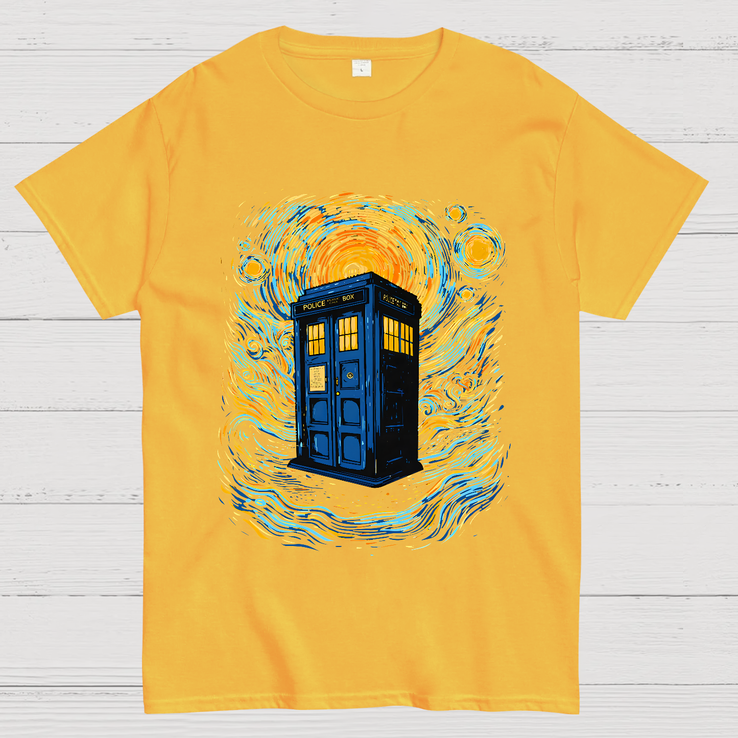Starry Sky Phone Booth  T-Shirt