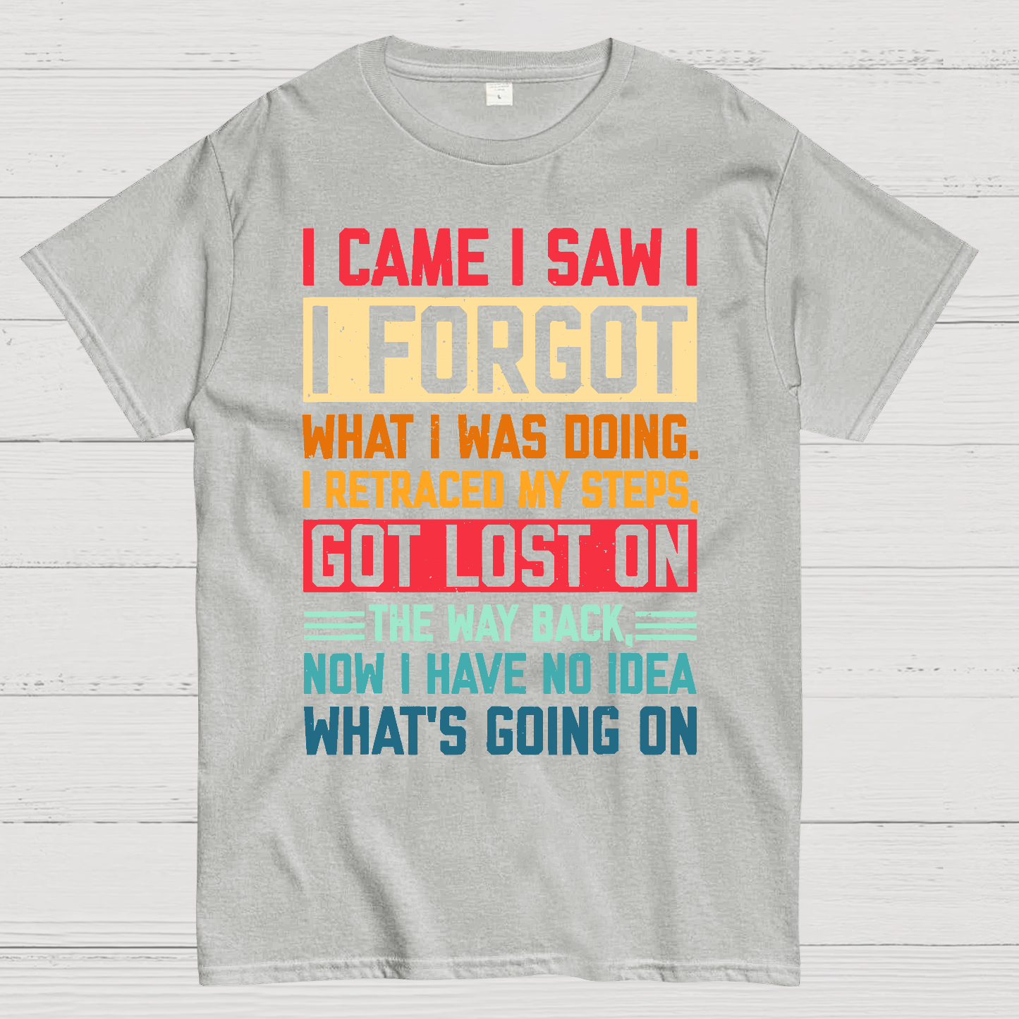 I Came I Saw I Forgot What I Was Doing Sarcastic  T-Shirt