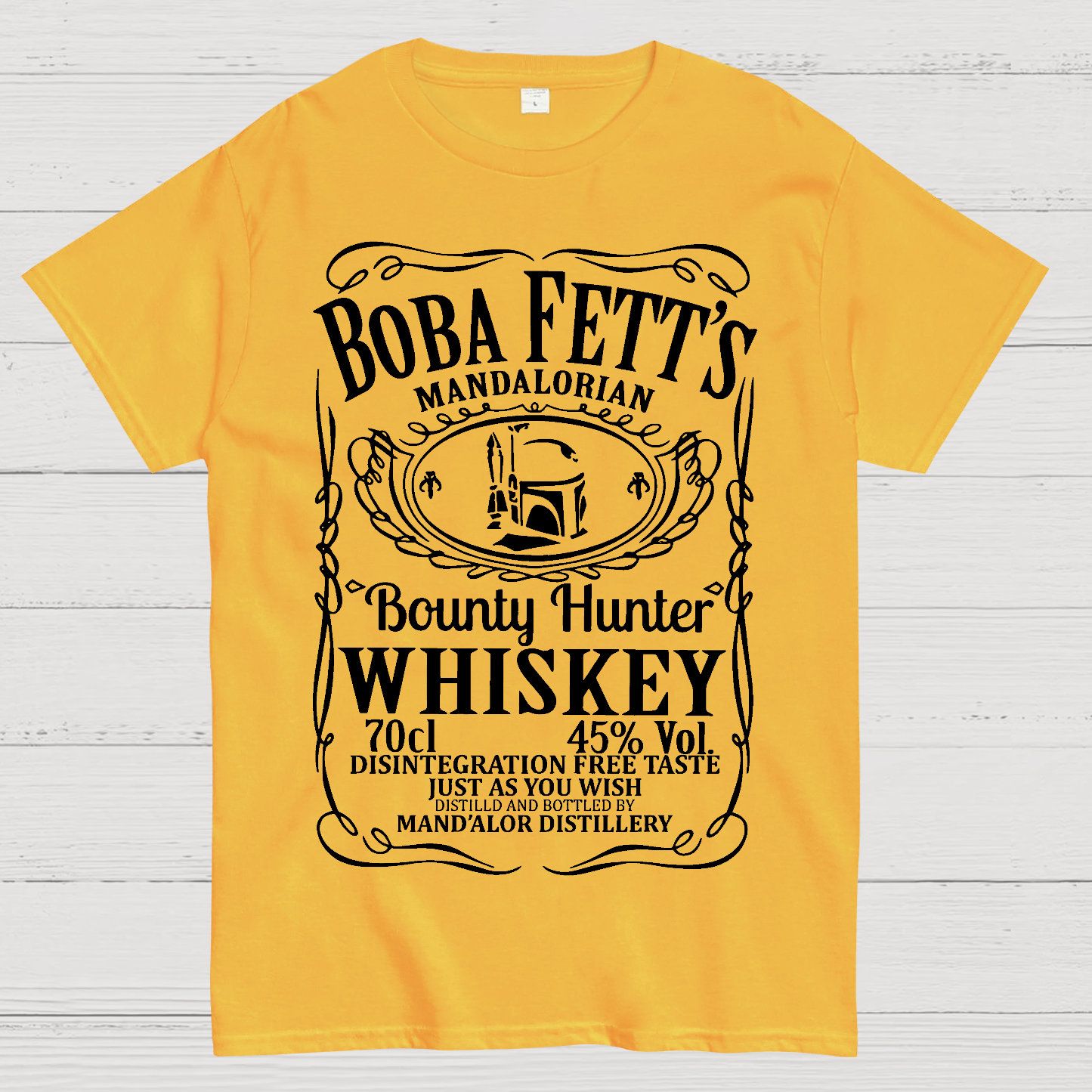 Mandalorian Bounty Hunter Whiskey  T-Shirt