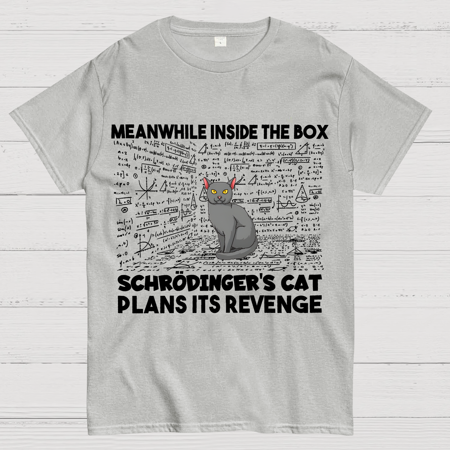 Inside The Box Schrödingers Cat Plans Its Revenge  T-Shirt
