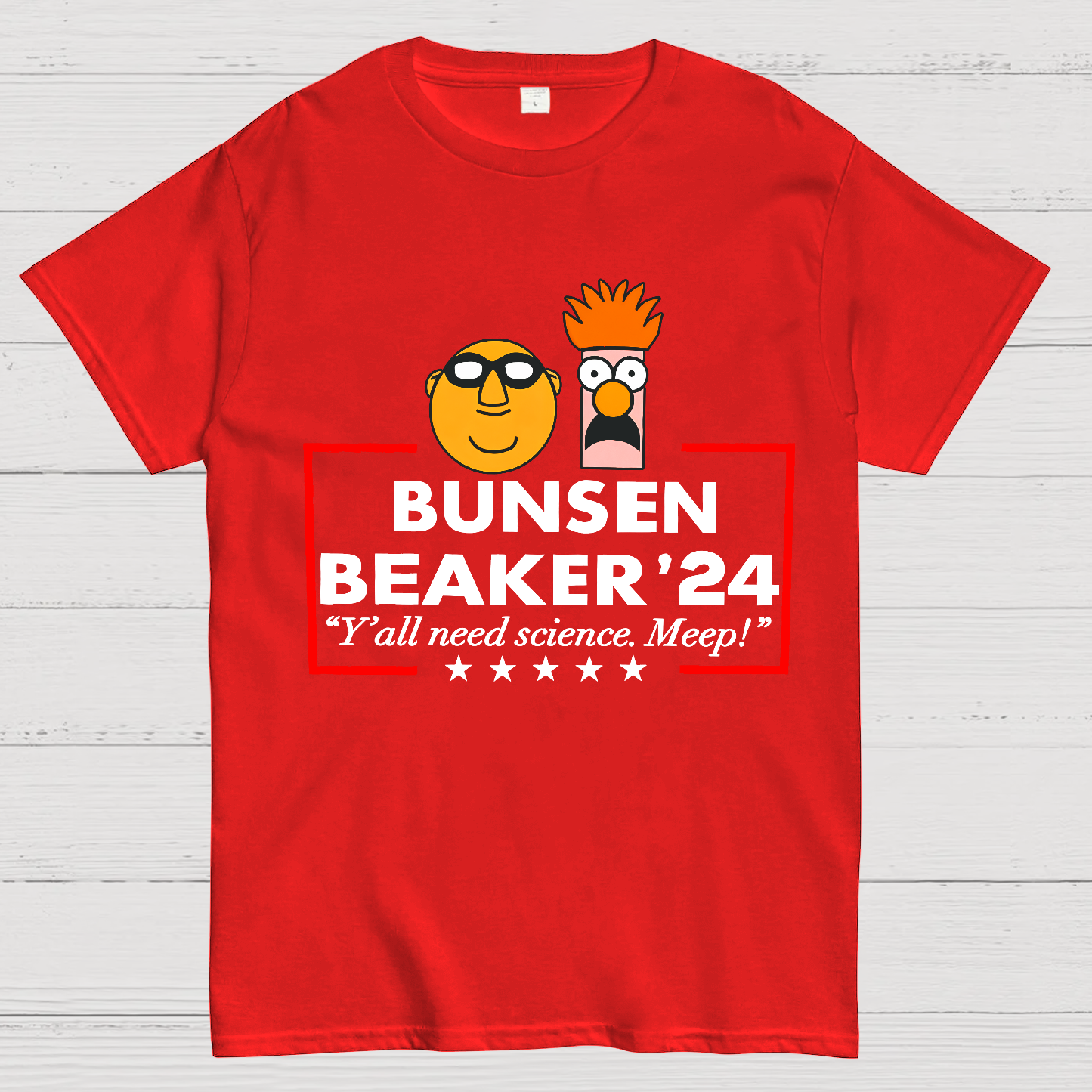 Science Meep Bunsen And Beaker Teacher y T-Shirt