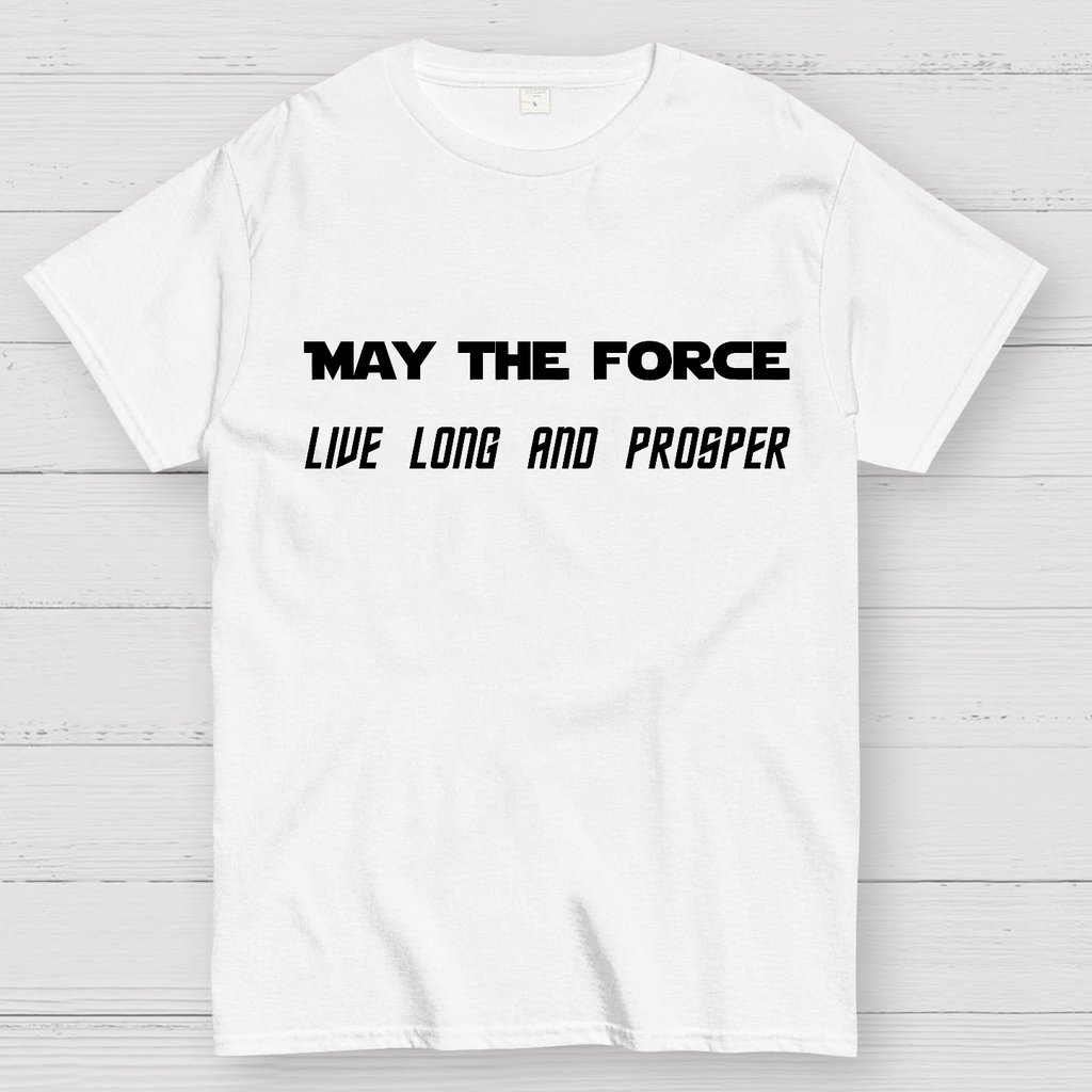 Star Battles May the Force live long and prosper  T-Shirt