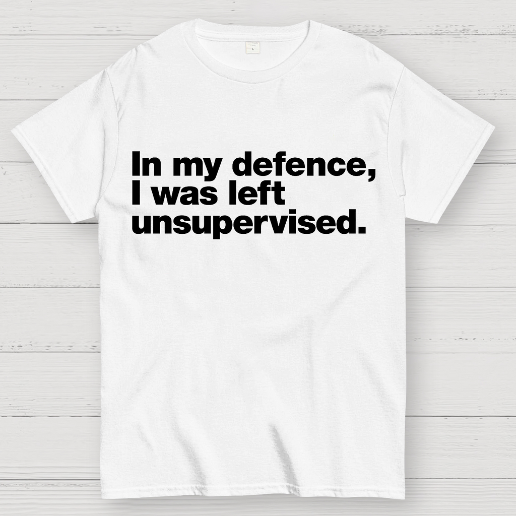 In My Defence，I Was Left Unsupervised. T-Shirt
