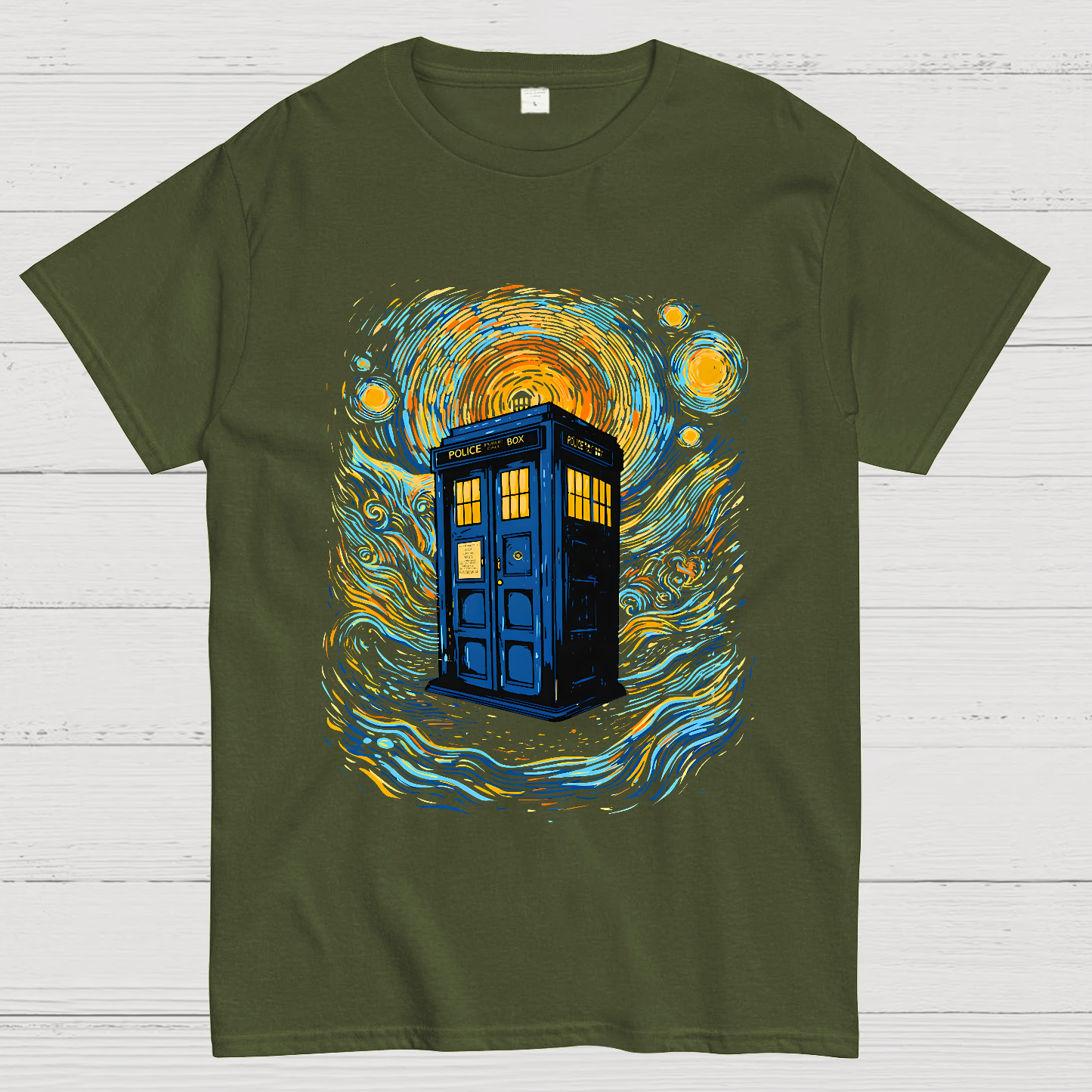 Starry Sky Phone Booth  T-Shirt