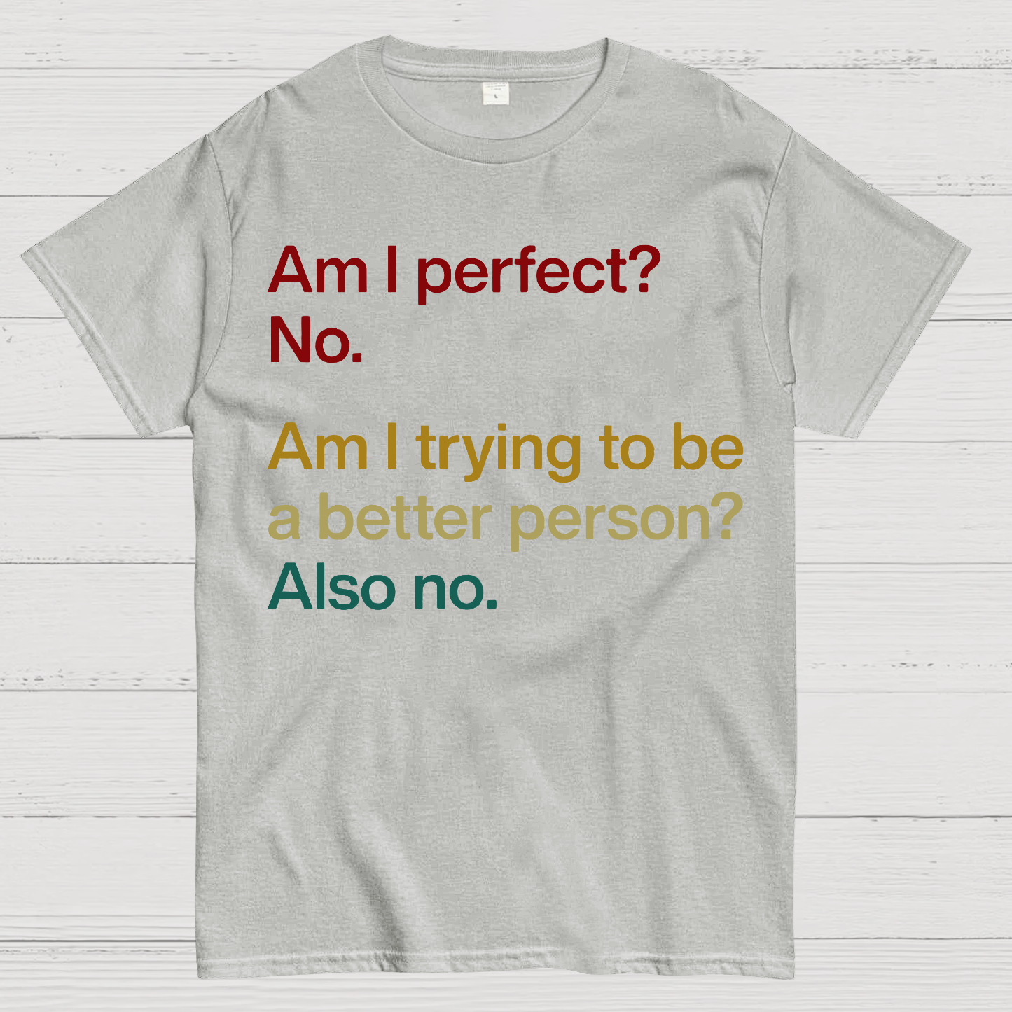 Am I Perfect ？No.  T-Shirt