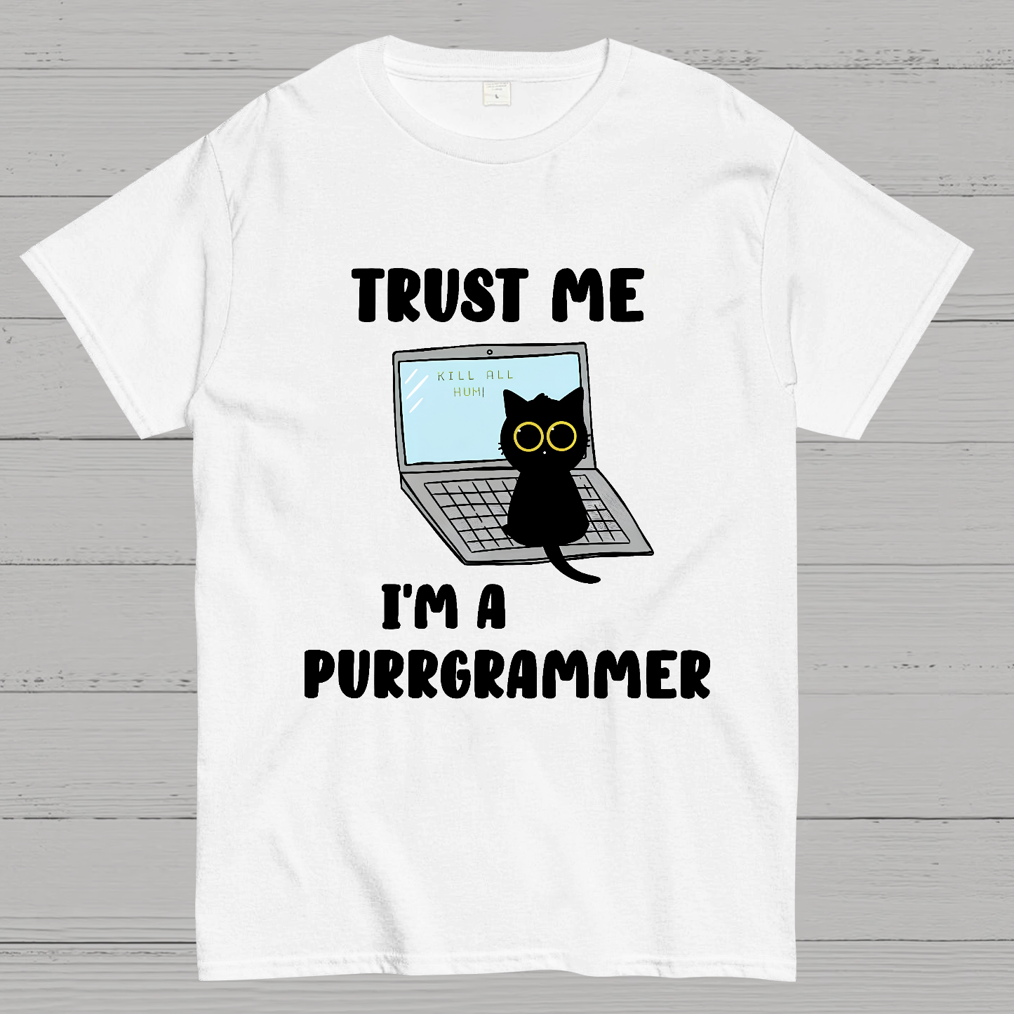 I'm A Purrgrammer Funny Cat Nerdy T-Shirt