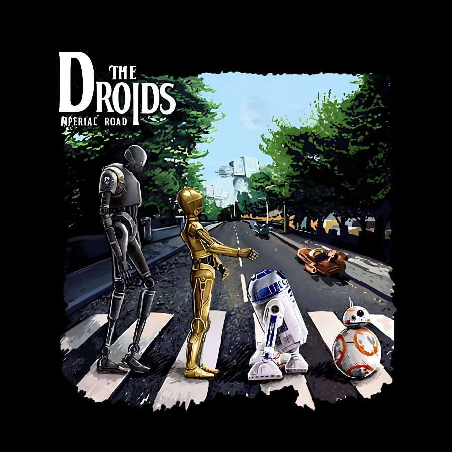 Droids Abbey Road  T-Shirt