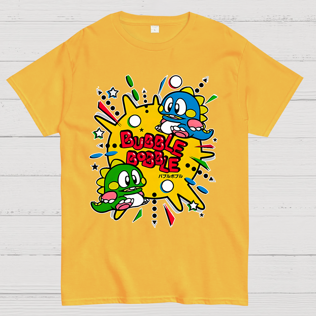 Bubble Bobble Retro Game  T-Shirt