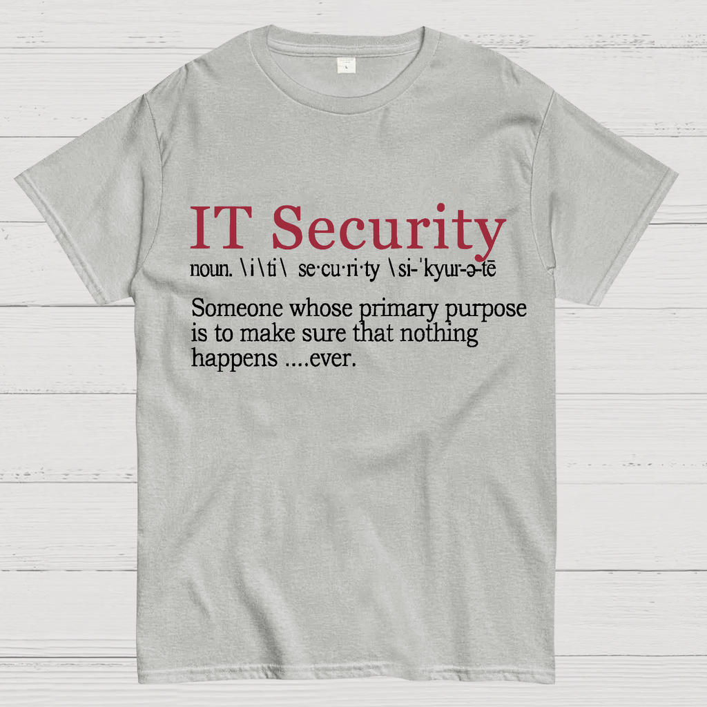 Best Funny IT Security Cybersecurity Definition Gi  T-Shirt