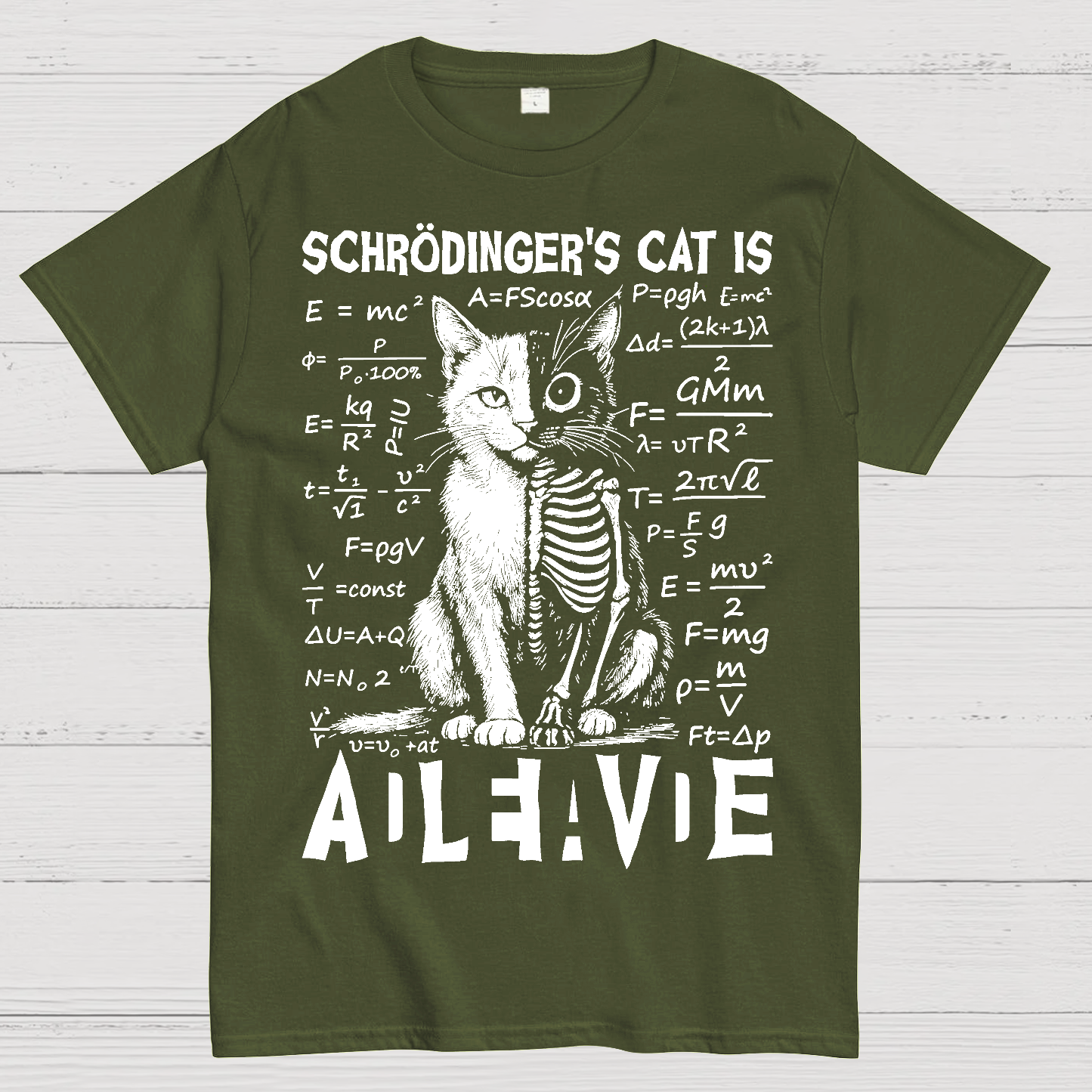 Schrödinger's Cat Dead And Alive  T-Shirt