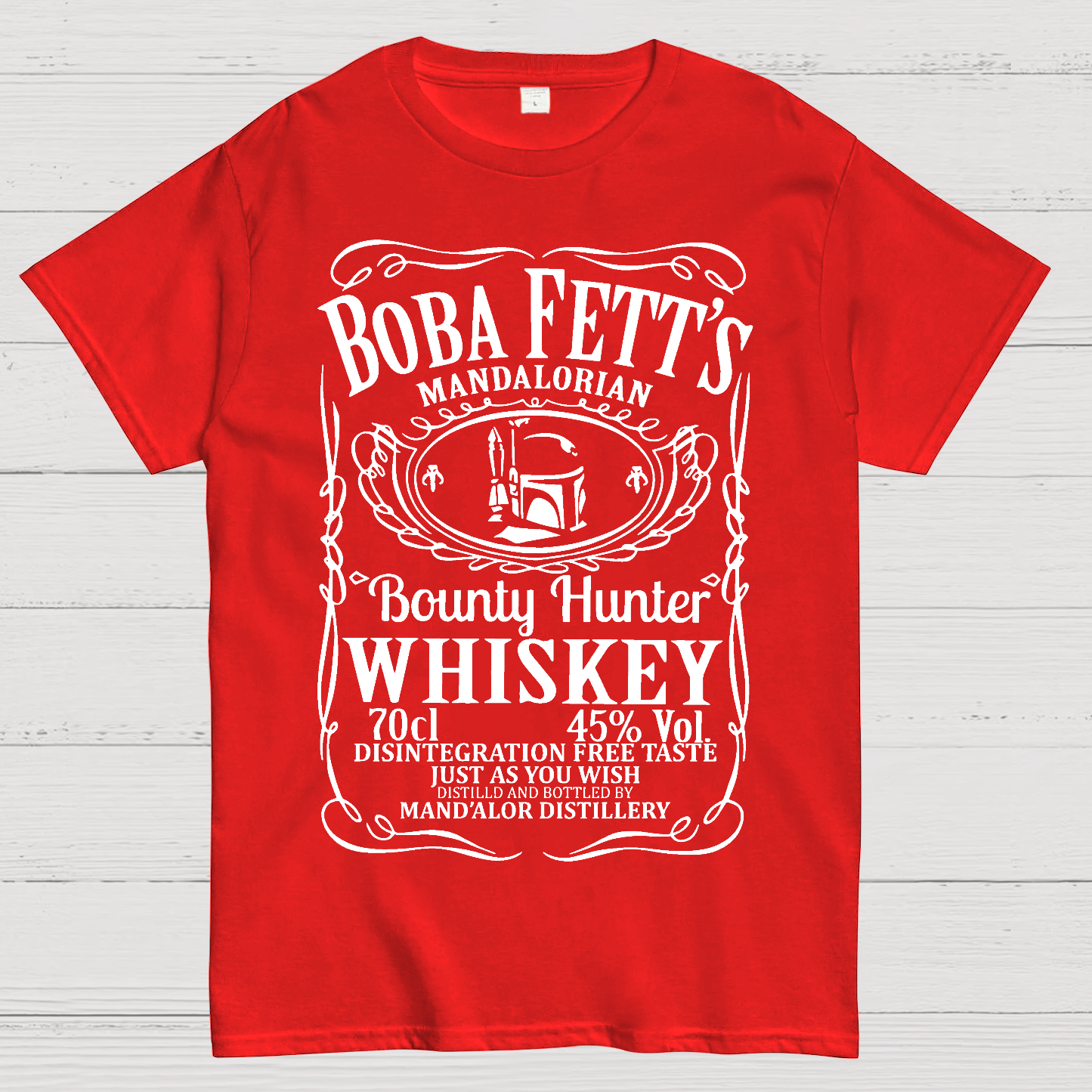 Mandalorian Bounty Hunter Whiskey  T-Shirt