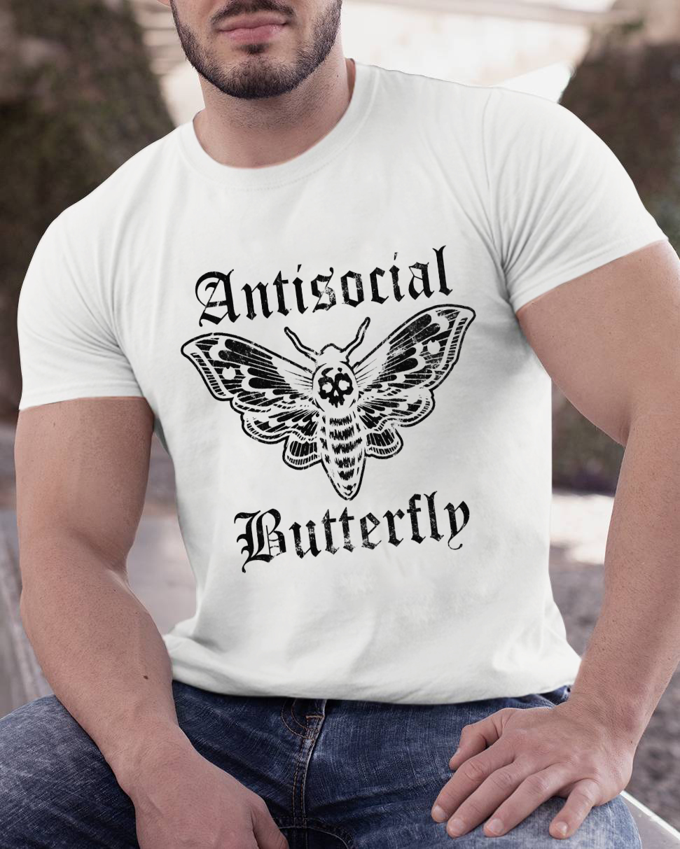 Funny Antisocial Butterfly y T-Shirt