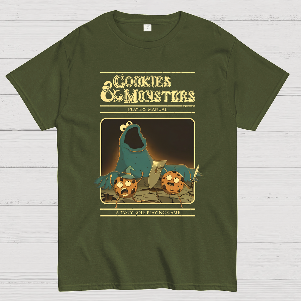 Cookies Monsters Players Manual Nerdy T-Shirt
