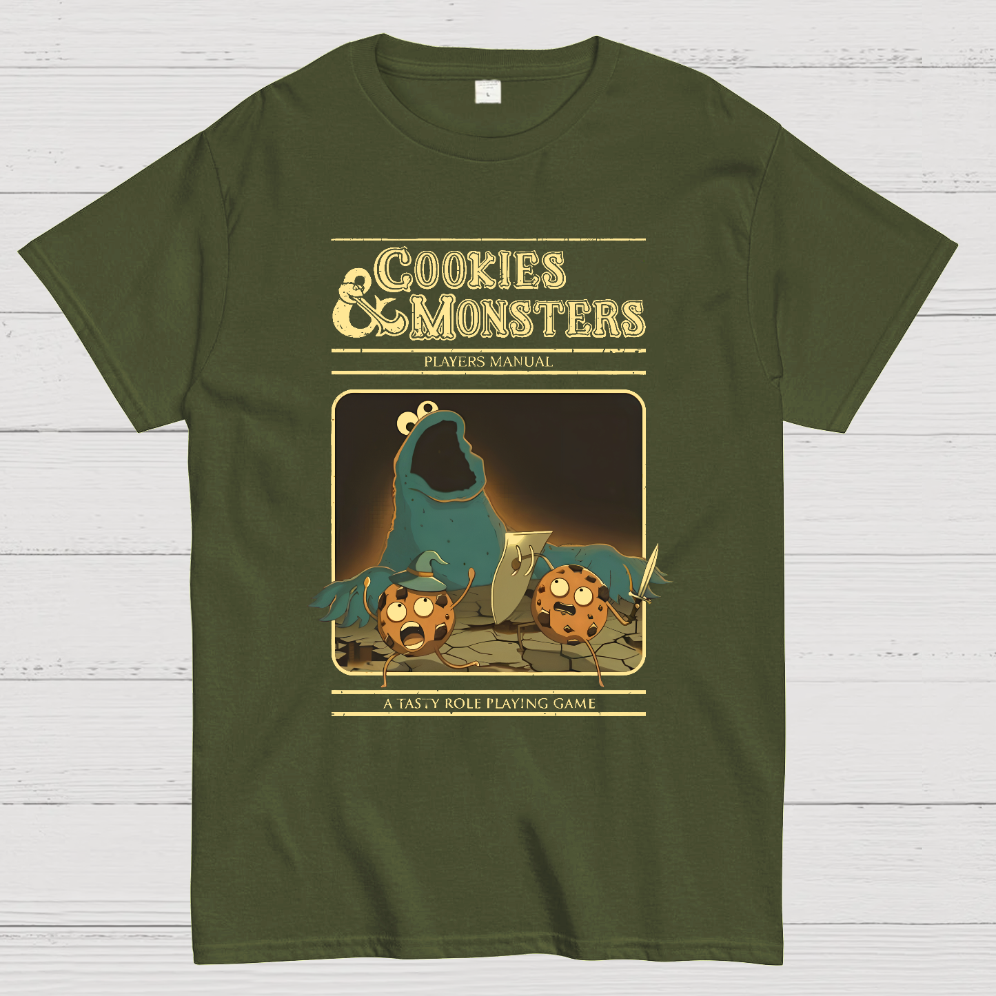 Cookies Monsters Players Manual Nerdy T-Shirt