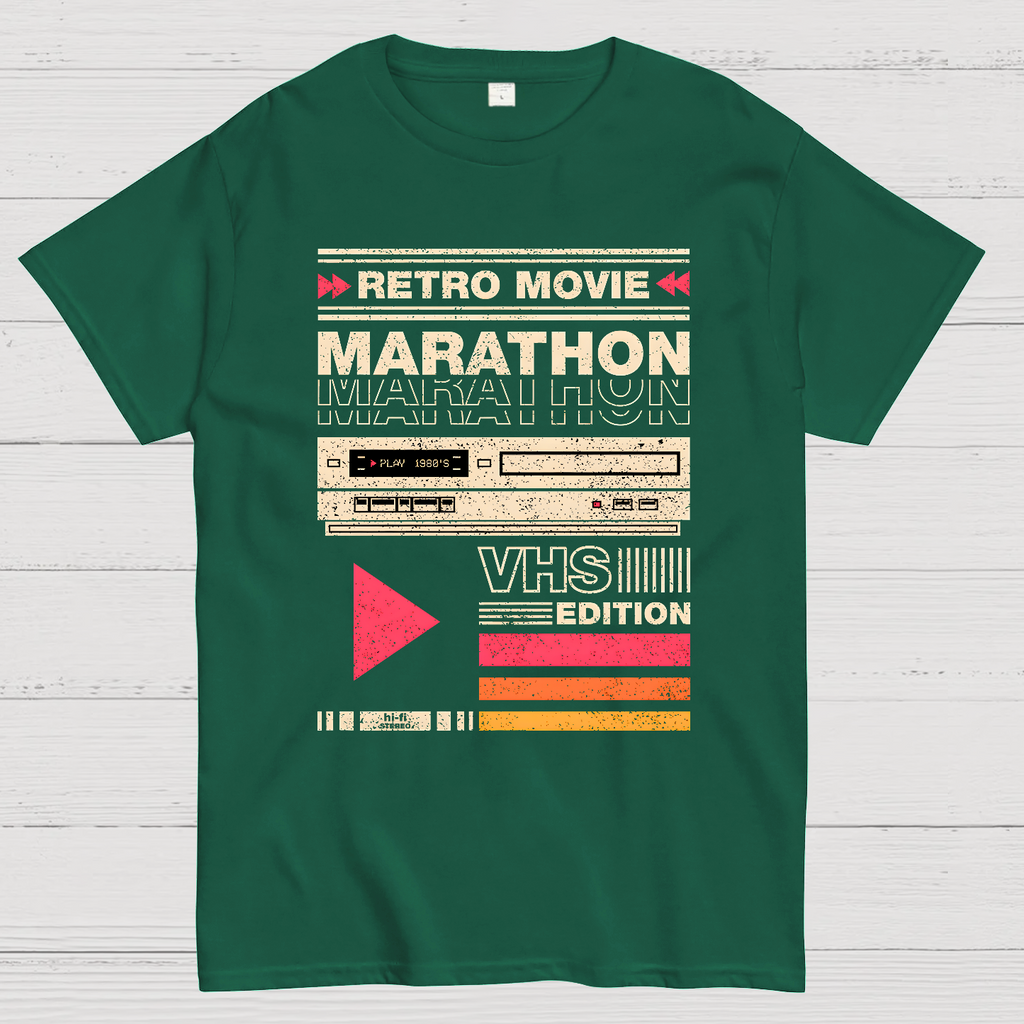Retro Movie Marathon VHS Edition  T-Shirt